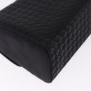 BOTTEGA VENETA INTRECCIATO Hand Bag Nylon Black Silver Auth 200527M-15