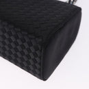 BOTTEGA VENETA INTRECCIATO Hand Bag Nylon Black Silver Auth 200527M-16