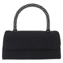 BOTTEGA VENETA INTRECCIATO Hand Bag Nylon Black Silver Auth 200527M-13