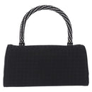 BOTTEGA VENETA INTRECCIATO Hand Bag Nylon Black Silver Auth 200527M-2