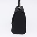 BOTTEGA VENETA INTRECCIATO Hand Bag Nylon Black Silver Auth 200527M-3