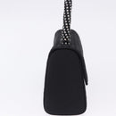 BOTTEGA VENETA INTRECCIATO Hand Bag Nylon Black Silver Auth 200527M-4