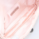 Miu Miu Matelasse Bijoux Chain Shoulder Bag Satin Pink Silver Auth 200528V-19