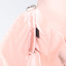 Miu Miu Matelasse Bijoux Chain Shoulder Bag Satin Pink Silver Auth 200528V-21