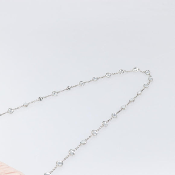 Miu Miu Matelasse Bijoux Chain Shoulder Bag Satin Pink Silver Auth 200528V