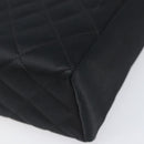 CHANEL Matelasse Chain Shoulder Bag Satin Black Gold CC Auth 200529V-10
