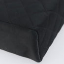 CHANEL Matelasse Chain Shoulder Bag Satin Black Gold CC Auth 200529V-11