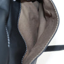 Chloe Marcie Shoulder Bag Leather Black Gold Auth 200530V-18