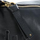 Chloe Marcie Shoulder Bag Leather Black Gold Auth 200530V-19