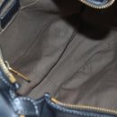 Chloe Marcie Shoulder Bag Leather Black Gold Auth 200530V-21