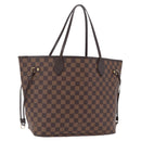 LOUIS VUITTON Damier Ebene Neverfull MM Tote Bag N51105 LV Auth 200534A-1