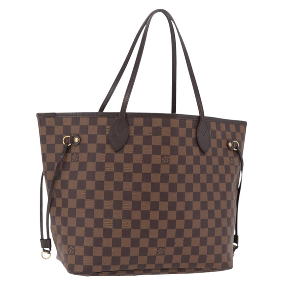 LOUIS VUITTON Damier Ebene Neverfull MM Tote Bag N51105 LV Auth 200534A