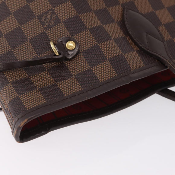 LOUIS VUITTON Damier Ebene Neverfull MM Tote Bag N51105 LV Auth 200534A