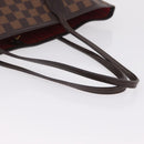 LOUIS VUITTON Damier Ebene Neverfull MM Tote Bag N51105 LV Auth 200534A-9