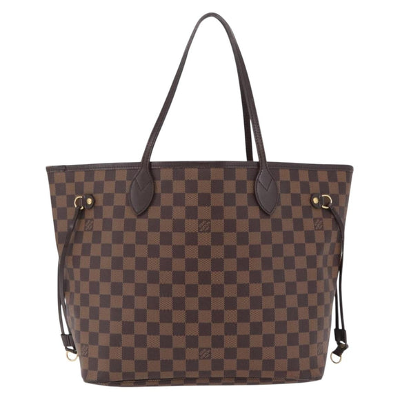 LOUIS VUITTON Damier Ebene Neverfull MM Tote Bag N51105 LV Auth 200534A