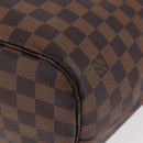 LOUIS VUITTON Damier Ebene Neverfull MM Tote Bag N51105 LV Auth 200534A-24