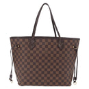 LOUIS VUITTON Damier Ebene Neverfull MM Tote Bag N51105 LV Auth 200534A-2