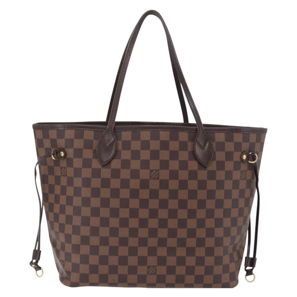 LOUIS VUITTON Damier Ebene Neverfull MM Tote Bag N51105 LV Auth 200534A
