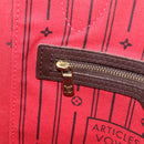 LOUIS VUITTON Damier Ebene Neverfull MM Tote Bag N51105 LV Auth 200534A-33