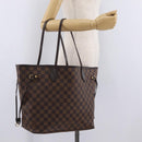 LOUIS VUITTON Damier Ebene Neverfull MM Tote Bag N51105 LV Auth 200534A-35