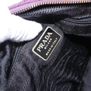 PRADA Chain Shoulder Bag Nylon Purple Gold Auth 200535-18