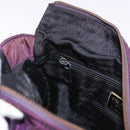PRADA Chain Shoulder Bag Nylon Purple Gold Auth 200535-22