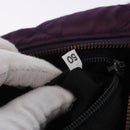 PRADA Chain Shoulder Bag Nylon Purple Gold Auth 200535-24