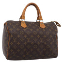 LOUIS VUITTON Monogram Speedy 30 Hand Bag M41526 LV Auth 200536V-1