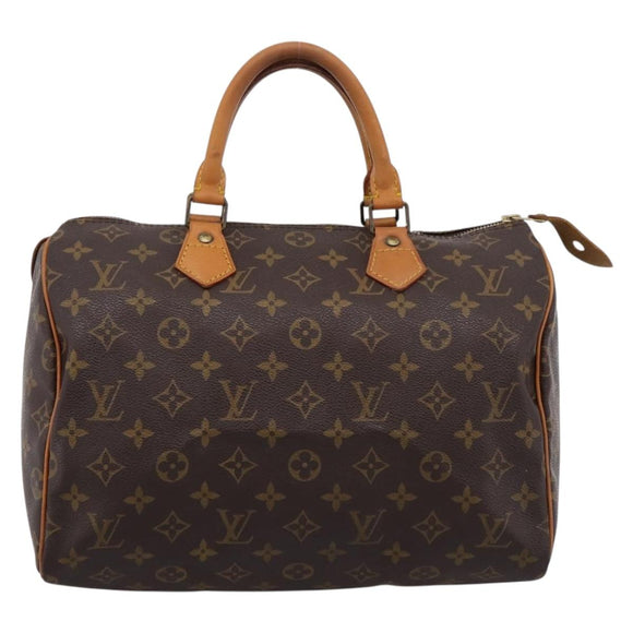 LOUIS VUITTON Monogram Speedy 30 Hand Bag M41526 LV Auth 200536V