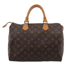 LOUIS VUITTON Monogram Speedy 30 Hand Bag M41526 LV Auth 200536V-2