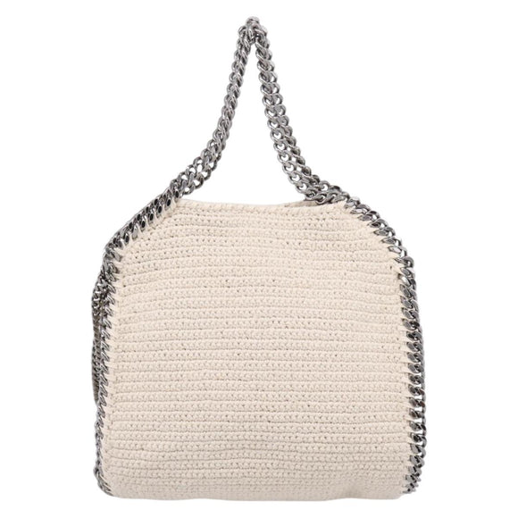Stella McCartney Falabella Chain Shoulder Bag Knit 2way Ivory Auth 200538V