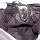 Chloe Paddington Hand Bag Leather Brown Gold Silver Auth 200539V-21
