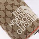 GUCCI GG Canvas Bag THE NORTH FACE Collaboration Beige 679760 Auth 200541V-21