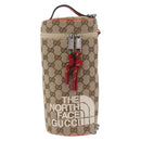 GUCCI GG Canvas Bag THE NORTH FACE Collaboration Beige 679760 Auth 200541V-13