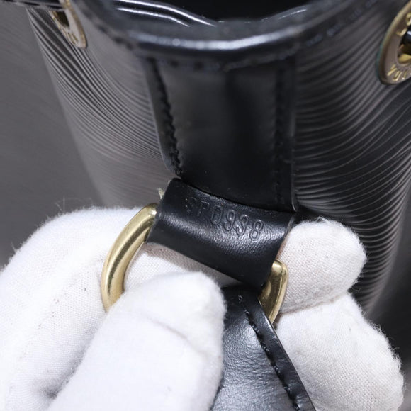 LOUIS VUITTON Epi Petit Noe Shoulder Bag Black M44102 LV Auth 200543V