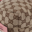 GUCCI GG Canvas Hand Bag Beige 124542 Auth 200546V-10