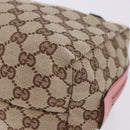 GUCCI GG Canvas Hand Bag Beige 124542 Auth 200546V-13