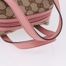 GUCCI GG Canvas Hand Bag Beige 124542 Auth 200546V-7
