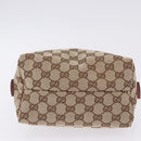 GUCCI GG Canvas Hand Bag Beige 124542 Auth 200546V-9
