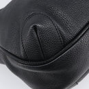 CHANEL Shoulder Bag Leather Black Silver CC Auth 200547A-11