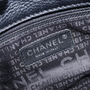 CHANEL Shoulder Bag Leather Black Silver CC Auth 200547A-16