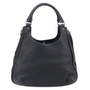 CHANEL Shoulder Bag Leather Black Silver CC Auth 200547A-3