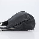 CHANEL Shoulder Bag Leather Black Silver CC Auth 200547A-5