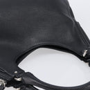 CHANEL Shoulder Bag Leather Black Silver CC Auth 200547A-6