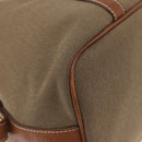PRADA Tote Bag Canvas Jacquard Beige Gold Auth 200549M-9