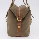 PRADA Tote Bag Canvas Jacquard Beige Gold Auth 200549M-3