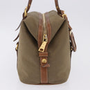 PRADA Tote Bag Canvas Jacquard Beige Gold Auth 200549M-4