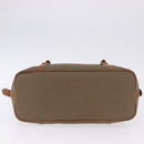 PRADA Tote Bag Canvas Jacquard Beige Gold Auth 200549M-5