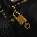 LOUIS VUITTON Epi Keepall 45 Boston Bag Black M42972 LV Auth 200550SAV-9