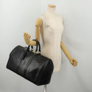 LOUIS VUITTON Epi Keepall 45 Boston Bag Black M42972 LV Auth 200550SAV-24